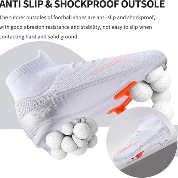 Zapatos De Fútbol Ultraligeros Para Hombre Botines De Fútbol Tenis Deportivas - Picture 4 of 4